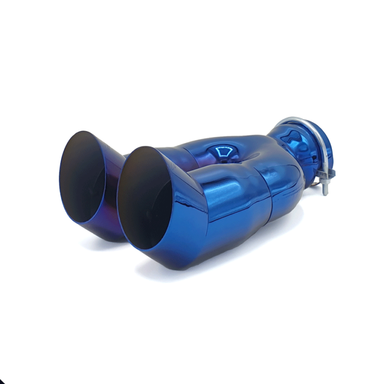 سر اگزوز دولول شکاری تمام استیل هفت رنگ