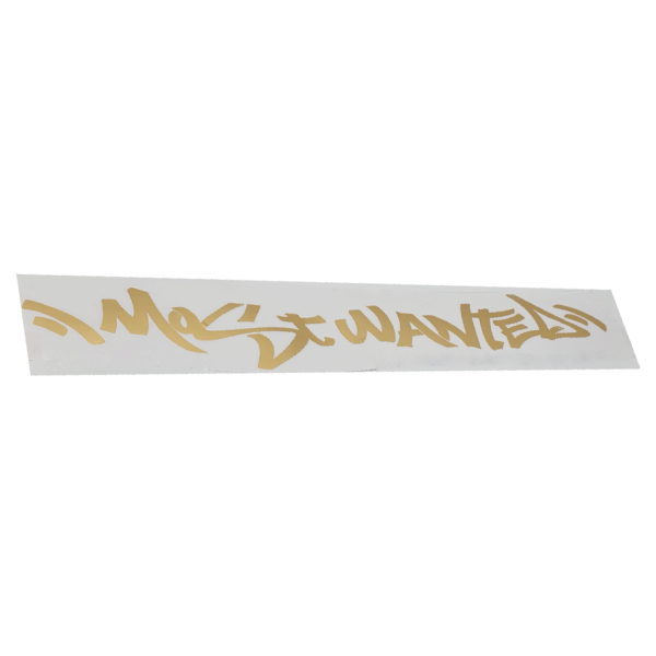 برچسب شیشه خودرو طرح MOSTWANTED