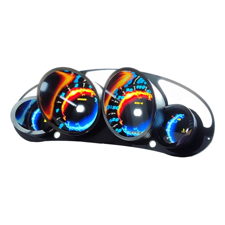 کیلومتر سه بعدی پژو 206 طرح شعله