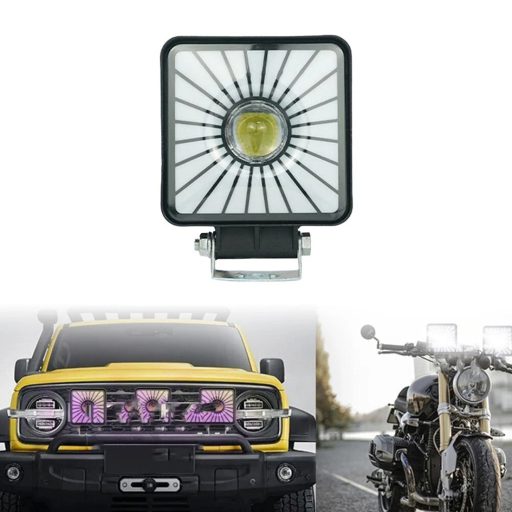 پروژکتور آفرود مربعی لنزدار RGB