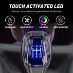 سردنده کریستالی لمسی RGB طرح کربن