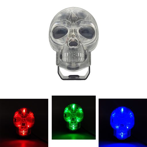 پرژکتور موتورسیکلت طرح SKULL مدل RGB شفاف
