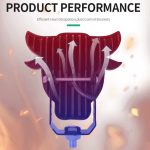 پرژکتور طرح گاو مدل RGB شفاف