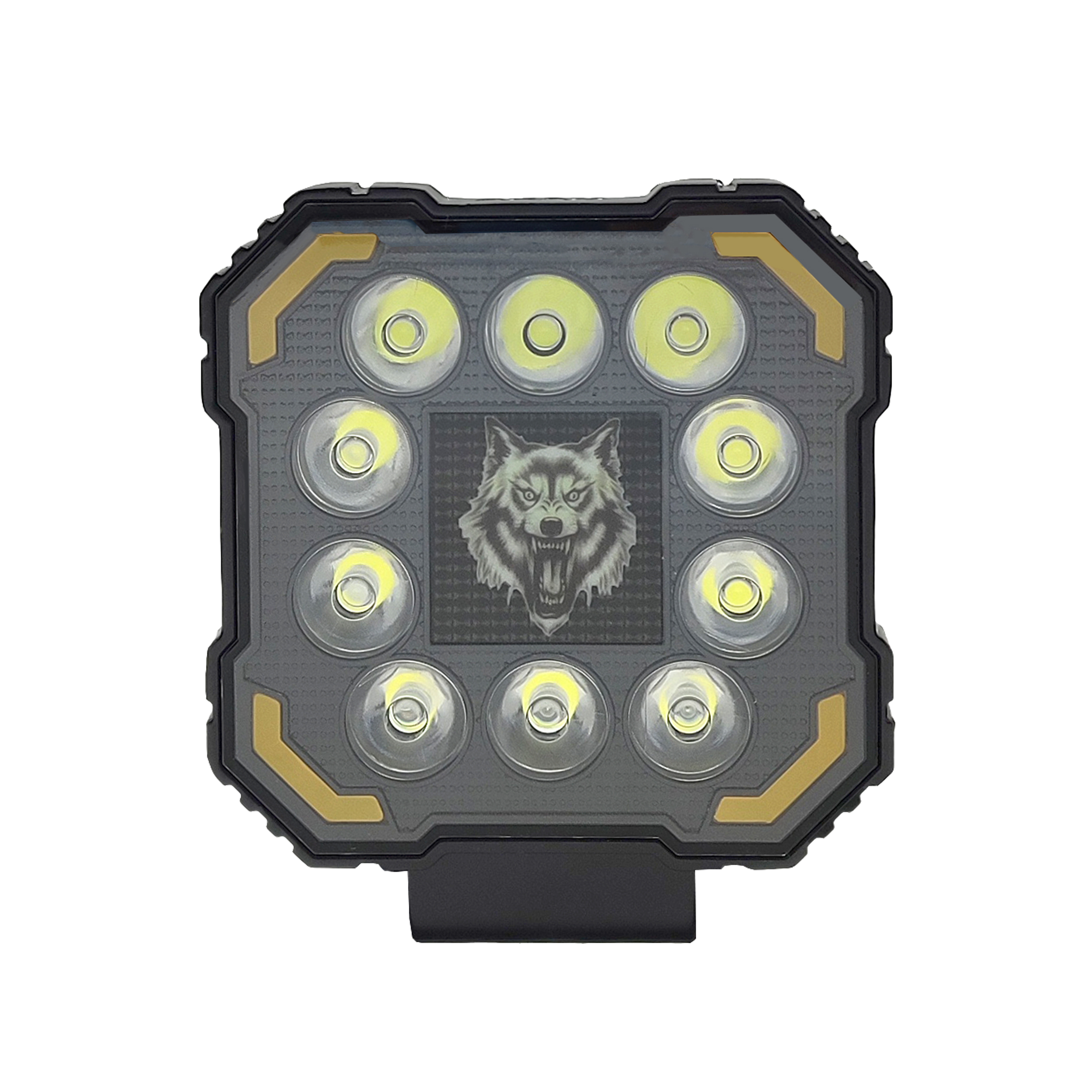 jhgfyui پرژکتور مربعی 10LED طرح گرگ مدل RGB - Image 1